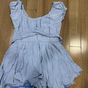 Light Blue Altar'd State Romper Size S